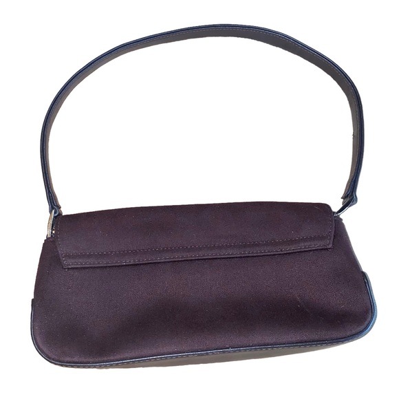 Liz Claiborne VTG Faux Suede Brown Mini Purse - Picture 3 of 7